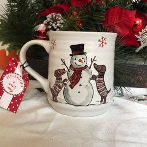 Large Christmas Snowman mug New With Tags